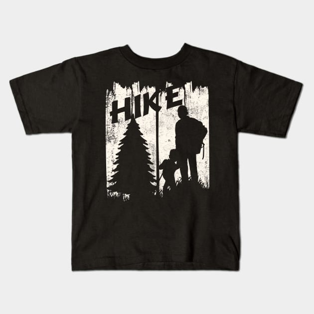 Hike Hiking Hiker Kids T-Shirt by POS
